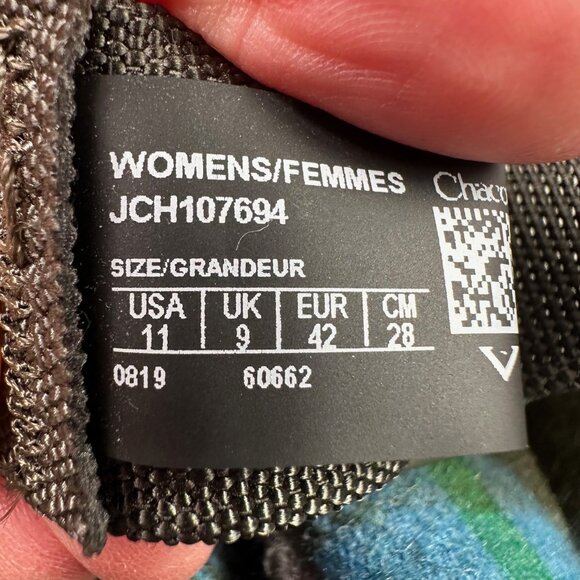 Chaco Ramble Green Blue Plaid Slipper Apres Ski Winter Boots Women's Size 11 - Picture 6 of 6